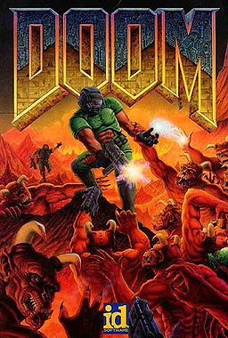 Doom, работающей прямо в окне классического Microsoft Paint